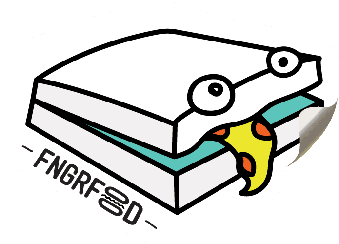FNGRFOOD navigation sticker