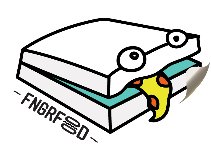 FNGRFOOD navigation sticker
